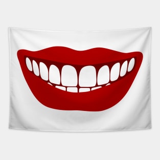 Smiling lips Tapestry