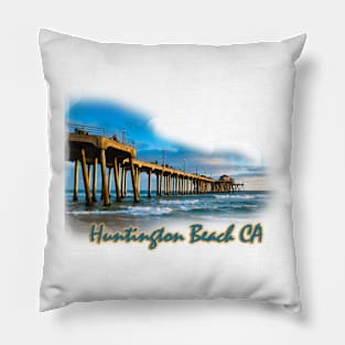 Huntington Beach Pier Pillow