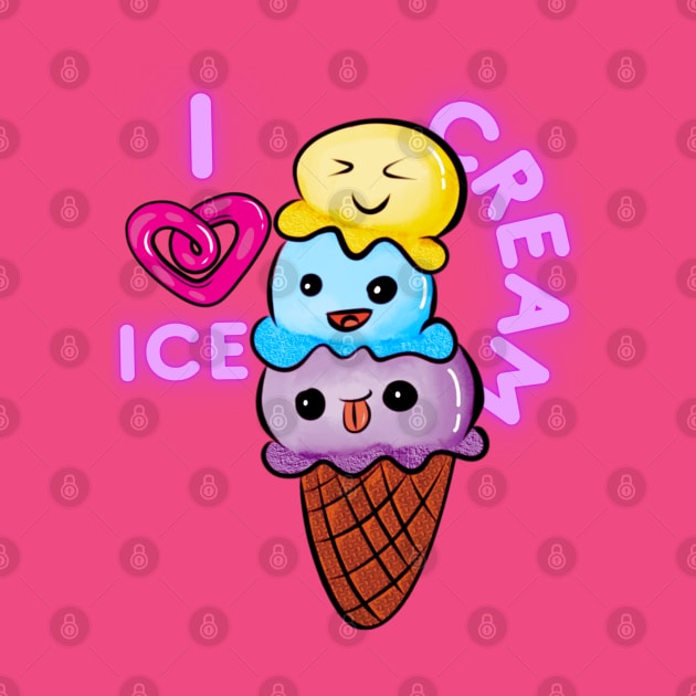 Sweet Delights - Kawaii Ice Cream by Ms. MillieLeeHarper