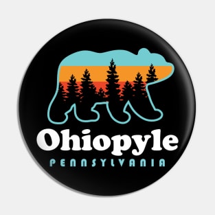 Ohiopyle State Park Pennsylvania Camping Bear Pin