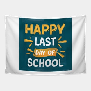 Happy Last Day Of School Chalkboard Tapestry