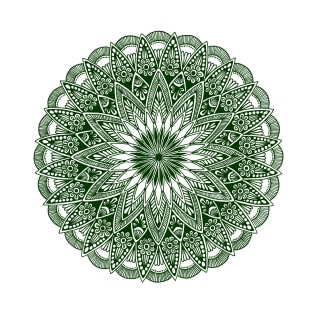 Mandala (dark green) T-Shirt