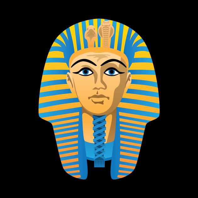 Egyptian Golden Pharaoh Burial Mask by hobrath