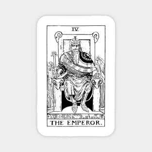 The Emperor Tarot in black Magnet