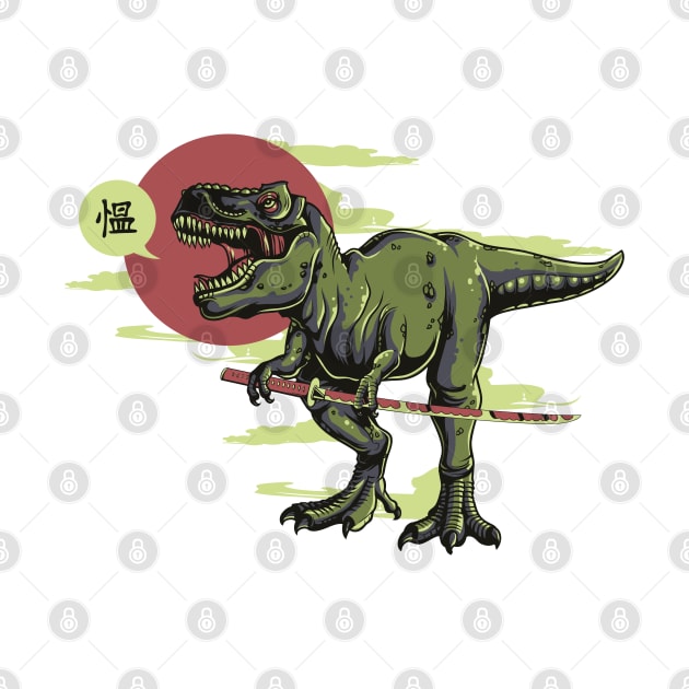 Japanes dinosaur by monkeywizzzard