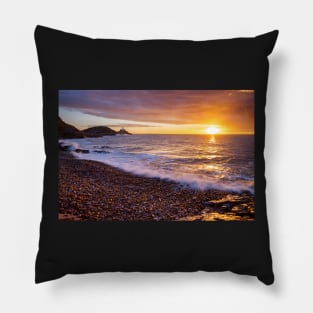 Mumbles Lighthouse, Bracelet Bay, Swansea Pillow