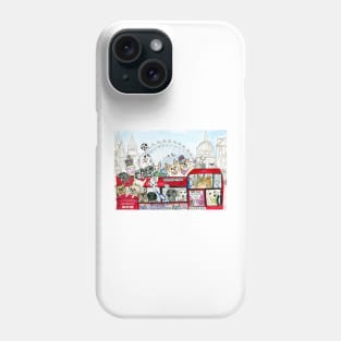 Cats and Dogs ride the London bus Phone Case