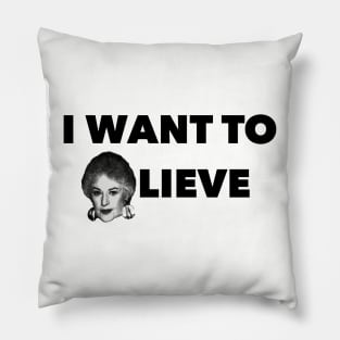 I Want to Bea-lieve Pillow