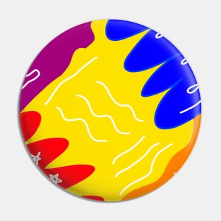 yellow colorful rainbow abstract pattern design Pin