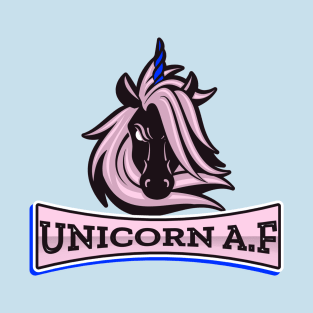 Unicorn AF, Funny Cute, Unicorn Gift, Unicorn Meme T-Shirt