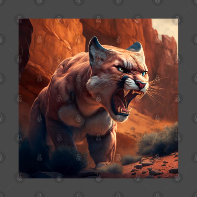 Angry Cougar by tylerockss