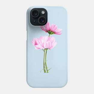 Pink cosmos flowers Phone Case