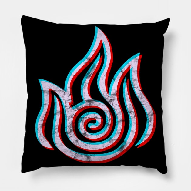 Avatar the Last Airbender Fire Nation Symbol 3D Pillow by Tatted_and_Tired