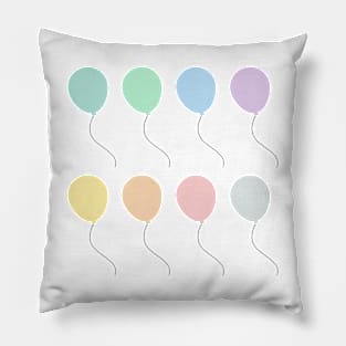 Pastel Balloons Pillow