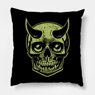 Grunge Demon Skull Pillow