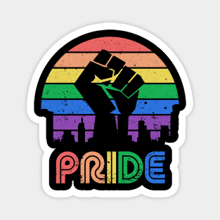 Retro Pride Power Magnet