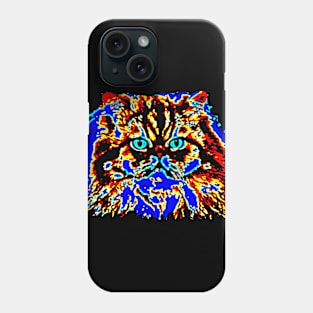 Glow Kitty Staring contest Phone Case