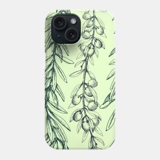 Olives - Mediterranean pattern Phone Case