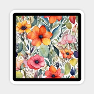 Floral Radiance Vibrant Design Delights Magnet