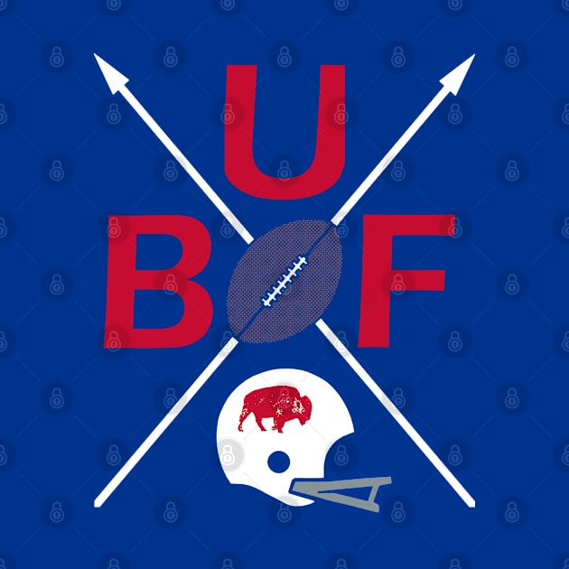 Buffalo Pro Football - Retro Cross by FFFM