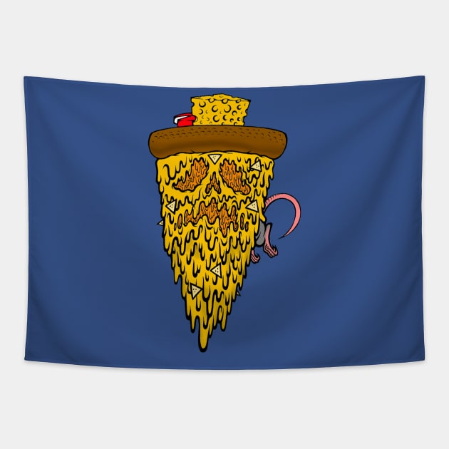 EXTRA CHEESE POISON PIZZA Tapestry by POISON PIZZA SB