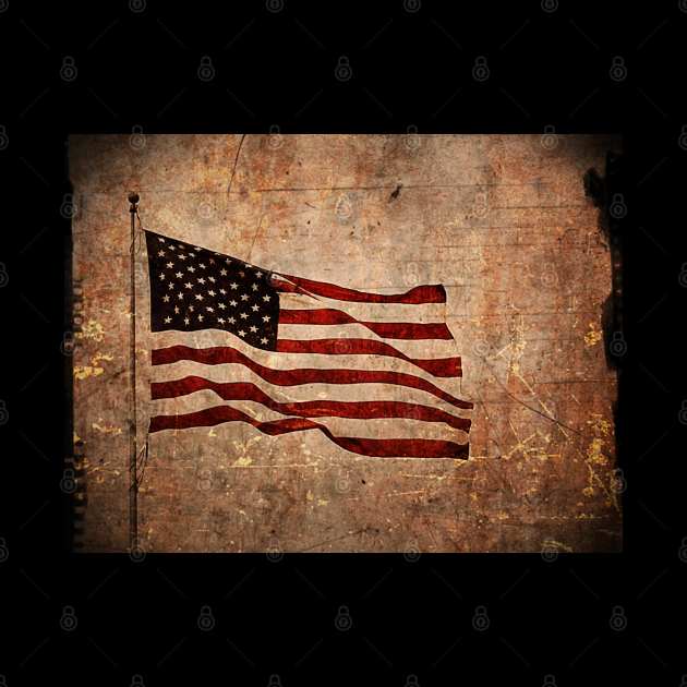 US Flag vintage by Seasonmeover