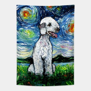 Bedlington Terrier Night Tapestry