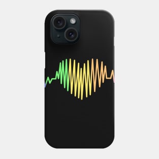 Pride Heart Beat Pulse LGBTQ Community Pride Month Rainbow Phone Case