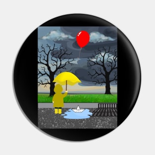 Red balloon blowing Pin