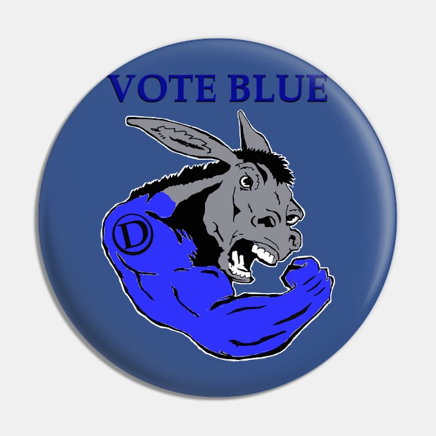 Democrat Donkey Pin by david93950