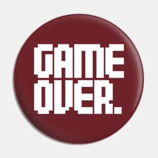 Game Over Pin