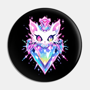 Music Lover EDM Cat Trippy Rave Pin