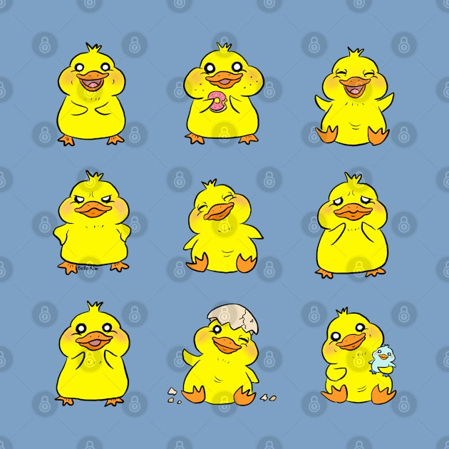 Yellow baby chick by doodletokki