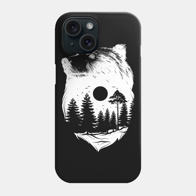 Brown Bear Spirit Animal Phone Case by XOZ