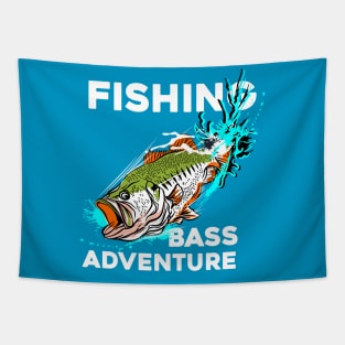 FISHING BASS ADVENTURE Tapestry