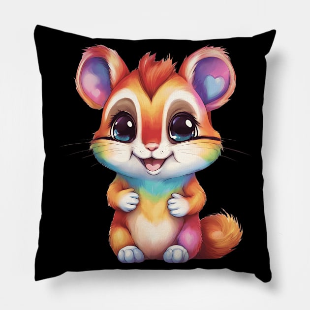 Valentine Chipmunk Pillow by animegirlnft