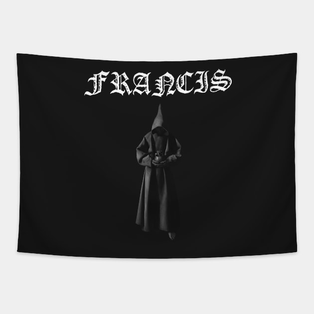 Saint Francis of Assisi Hardcore Punk Metal Tapestry by thecamphillips