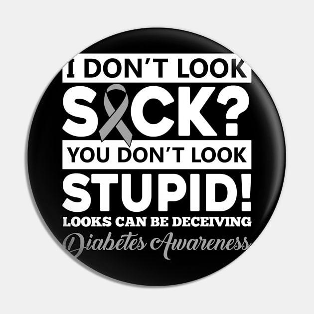 Diabetes Awareness Pin by TMSTORE