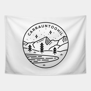 Carrauntoohil Ireland Emblem - White Tapestry