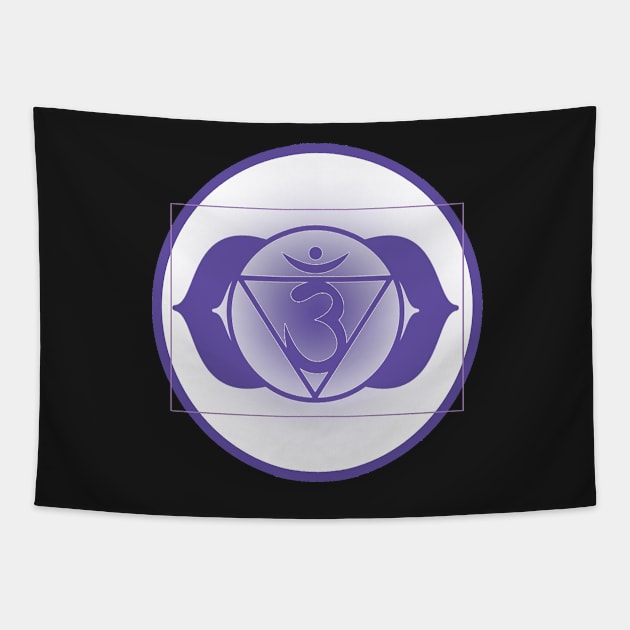 Open up your Third-Eye Chakra- Light Green Tapestry by EarthSoul