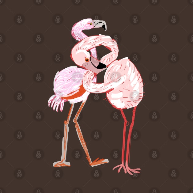 A flamingo never changes his Pink by belettelepink
