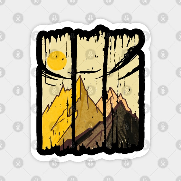 Mountain Sunset Magnet by Noveldesigns