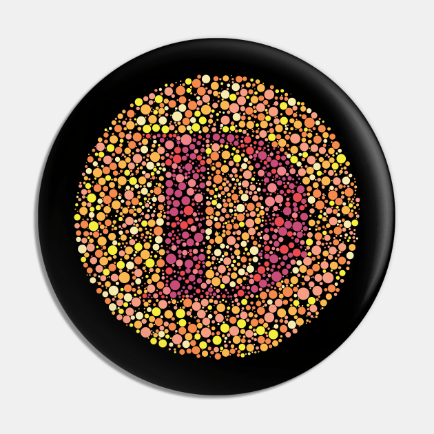 Letter D Color Test Pin by CorneaDesigns