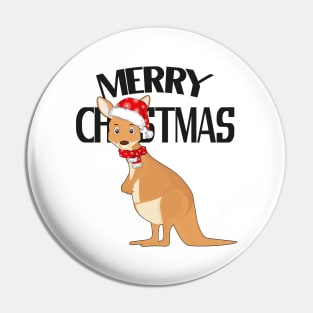 Australian Christmas Cute Kangaroo Pin