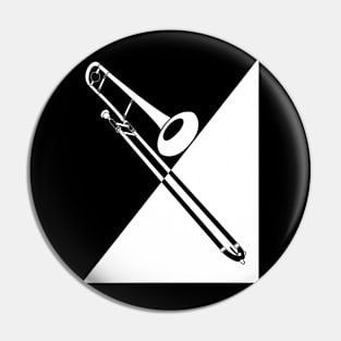 Bipolar Trombone (White variant) Pin