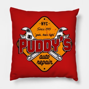 Puddy's auto repair Pillow