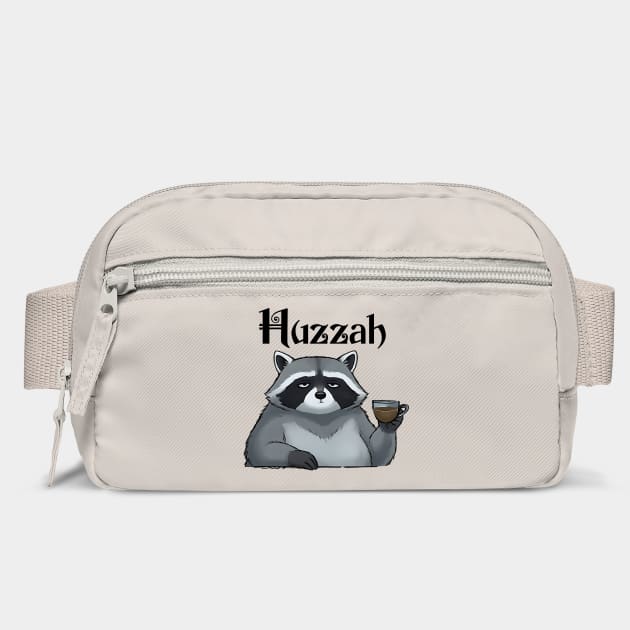 Snarky Sarcastic Raccoon Says "Huzzah" by Luxinda