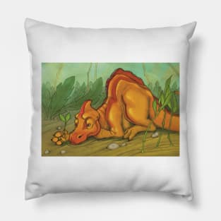 Dino Gardener Pillow