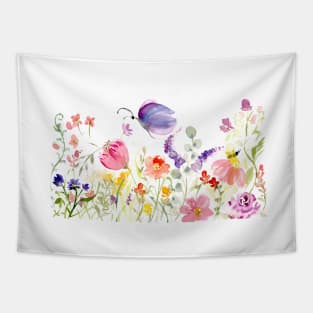 Whimsical Wildflowers Tapestry