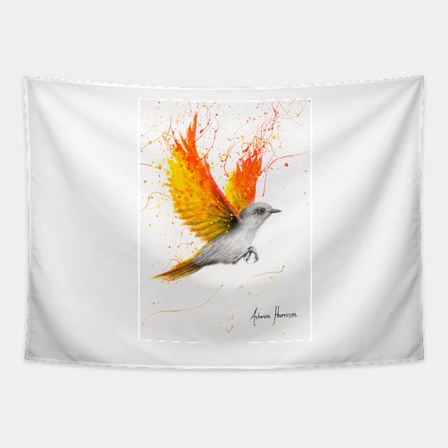 Citrus Star Bird Tapestry by AshvinHarrison